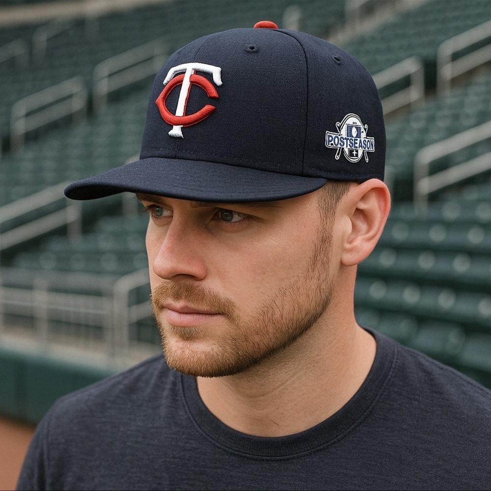 Minnesota Twins New Era 59FIFTY Fitted Hat 7 1/4 MLB Postseason 2017